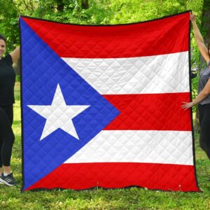 Puerto Rico Flag Premium Quilt A6  Quilt